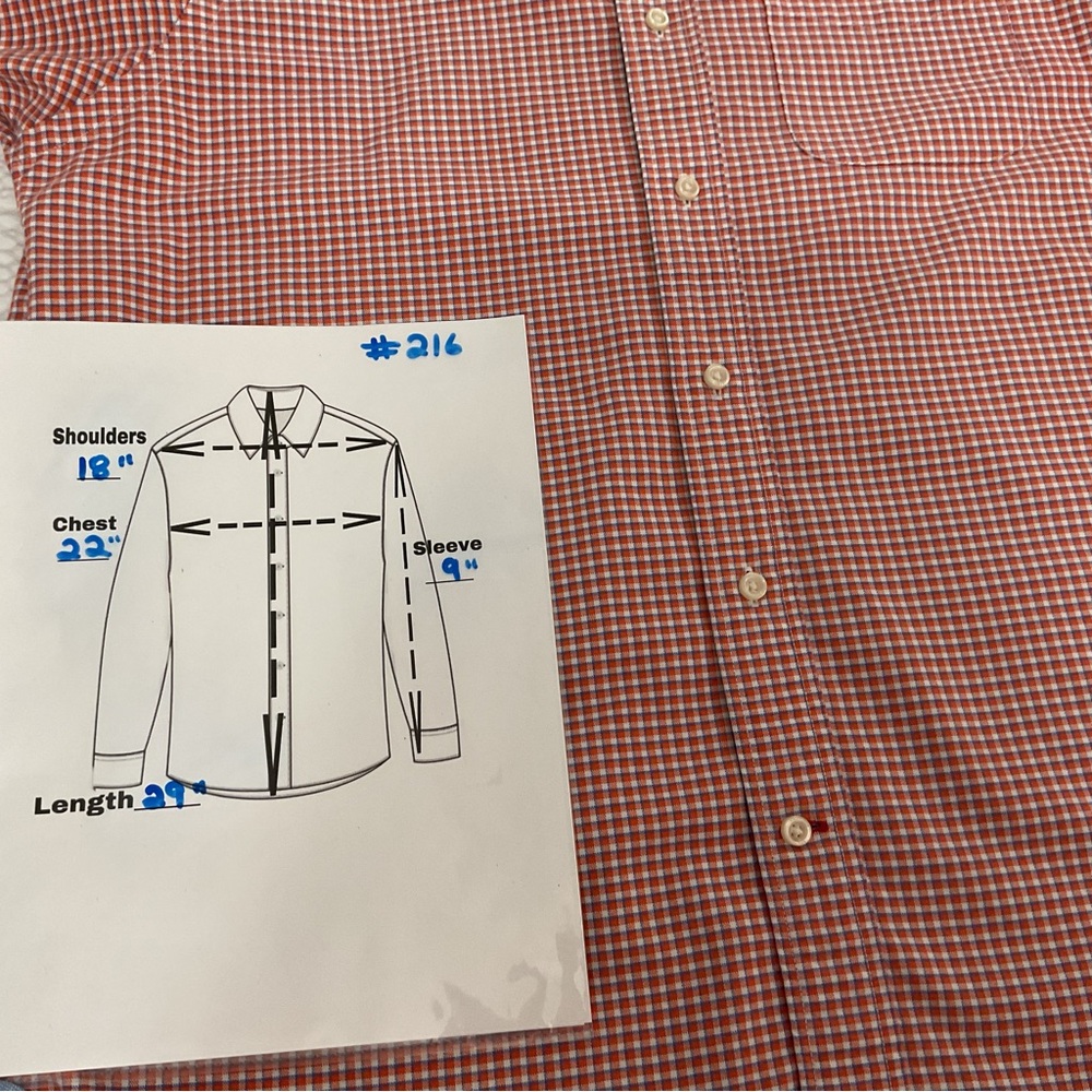 CREMIEUX Classic Men’s Orange/Blue Plaid Button Down Shirt - Picture 6 of 6